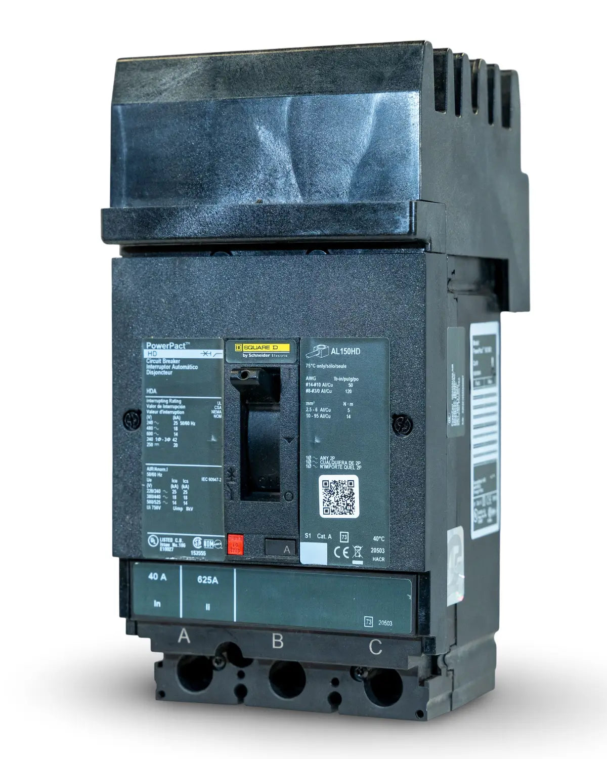 HDA36090 Circuit Breaker 3 Pole 90 Amp Schneider Square D 