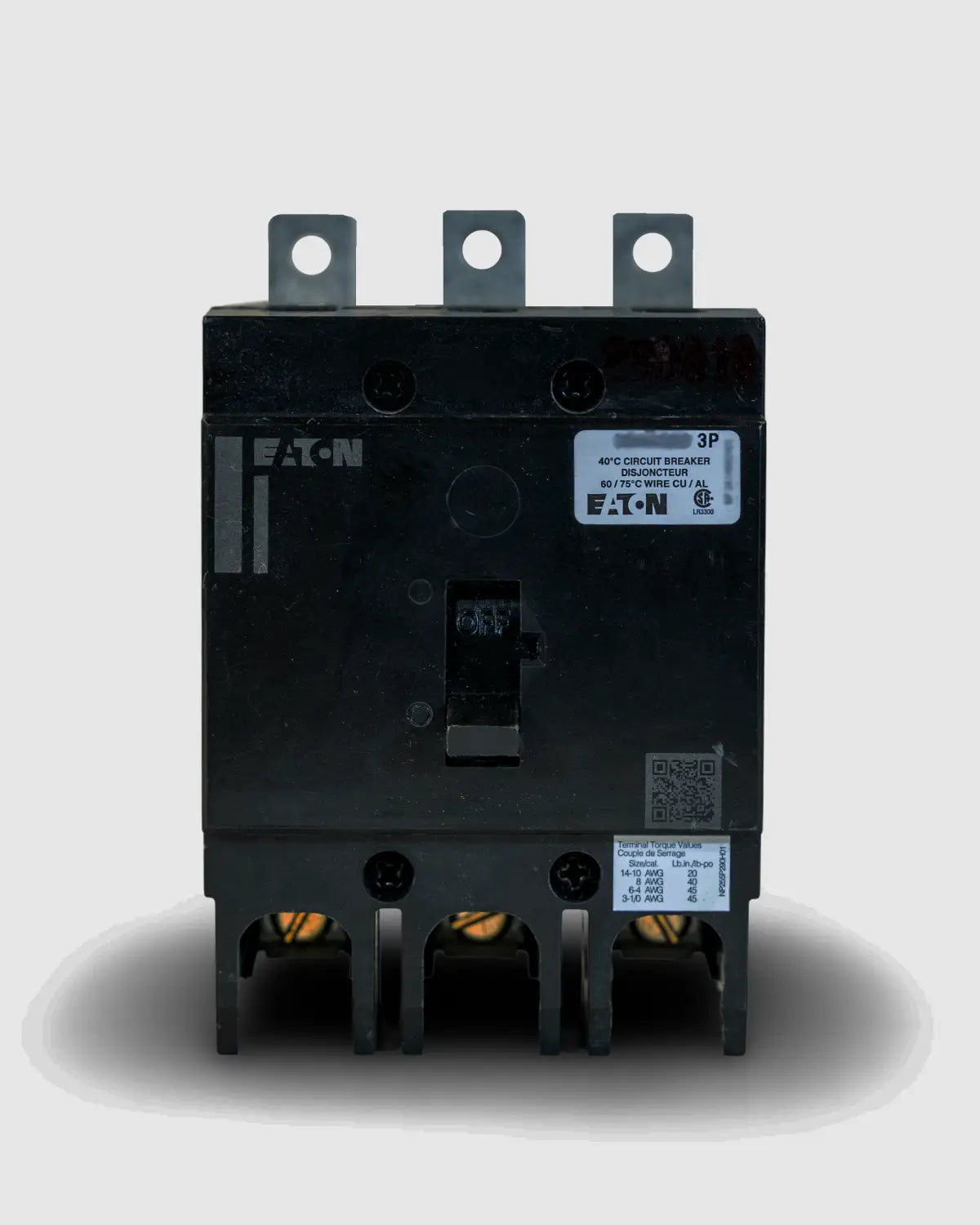 GBH3020 Circuit Breaker 3 Pole 20 Amp Eaton Cutler-Hammer
