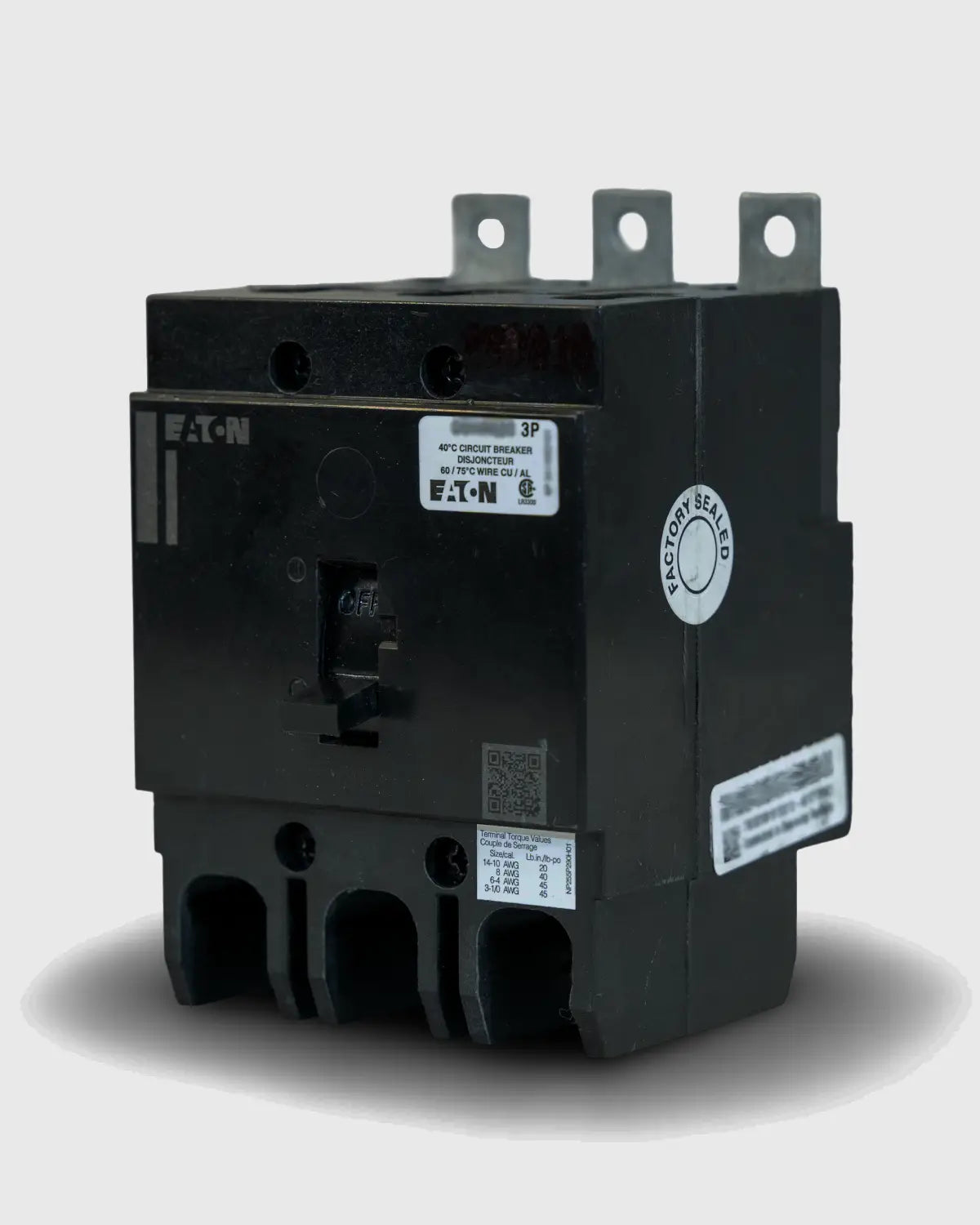 GBH3040 Circuit Breaker 3 Pole 40 Amp Eaton Cutler-Hammer