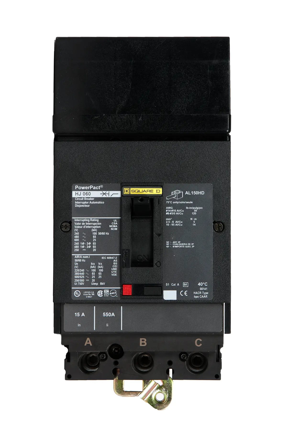 HJA36045 Circuit Breaker 3 Pole 45 Amp Schneider Square D